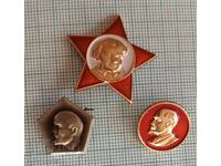 Σήματα 3 τεμάχια Λένιν