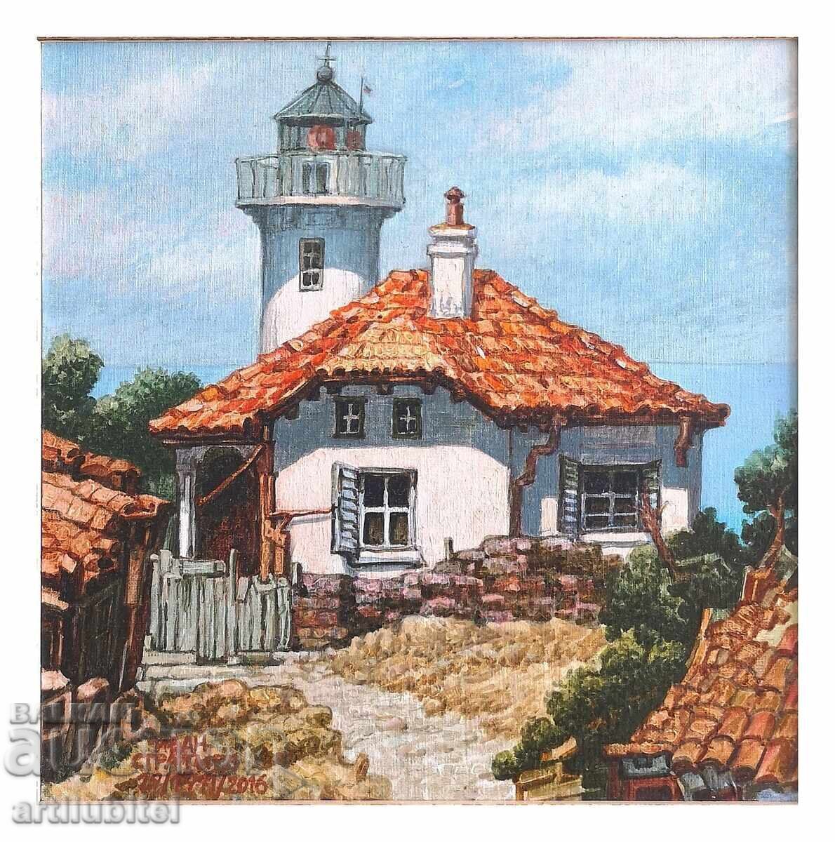 Иван Стратиев - маслени бои на платно, 45х45 см. с цена 1950.00 лв. | € 997.02 Иван Стратиев - маслени бои на платно, 45х45 см. с цена 1950.00 лв. | € 997.02