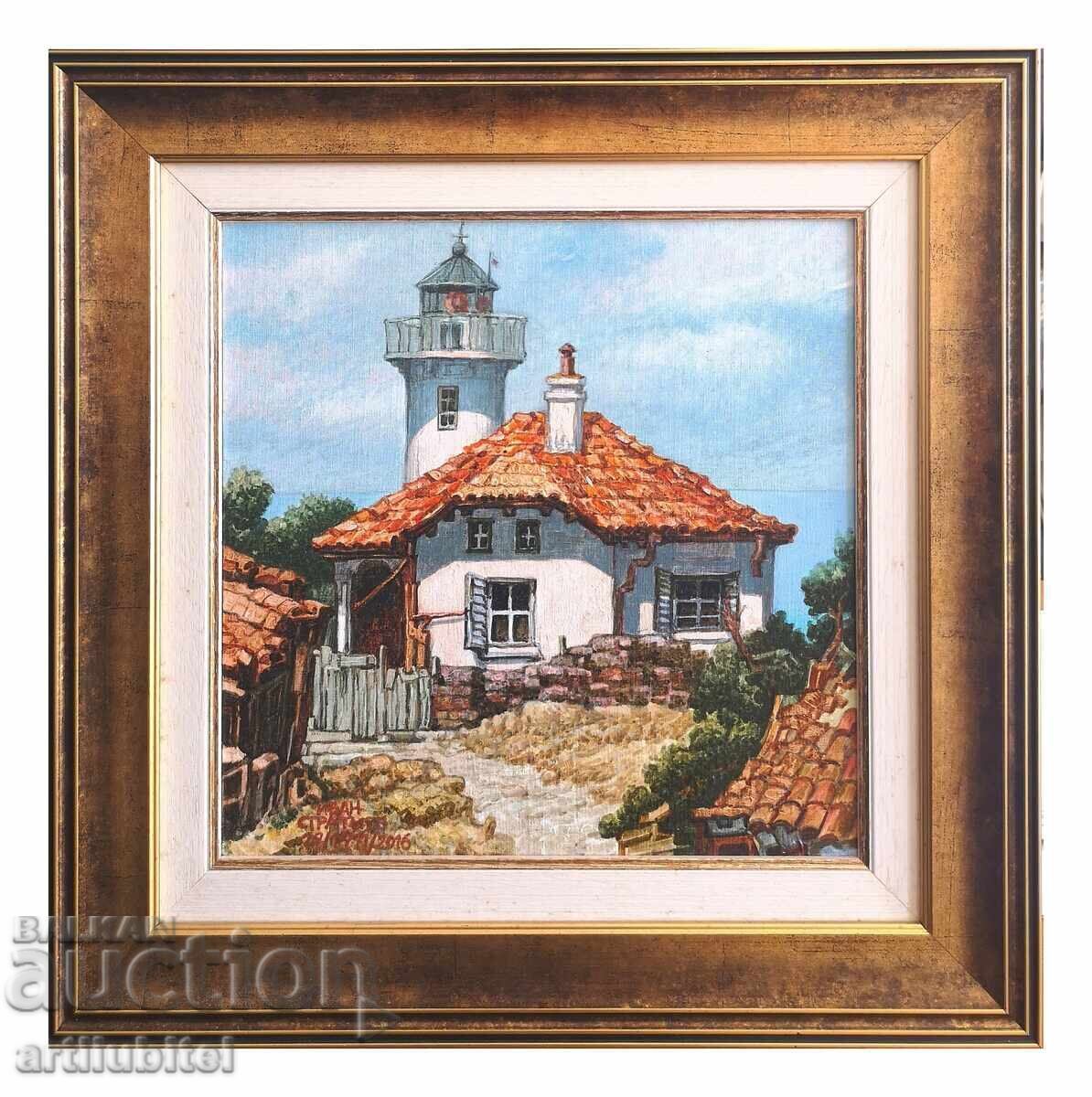 Иван Стратиев - маслени бои на платно, 45х45 см. Иван Стратиев - маслени бои на платно, 45х45 см.