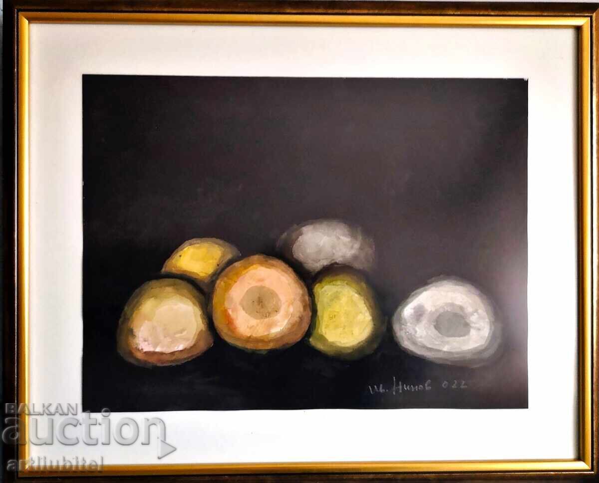 Ivan Ninov - Tablou "Natură statică", 53x65 cm