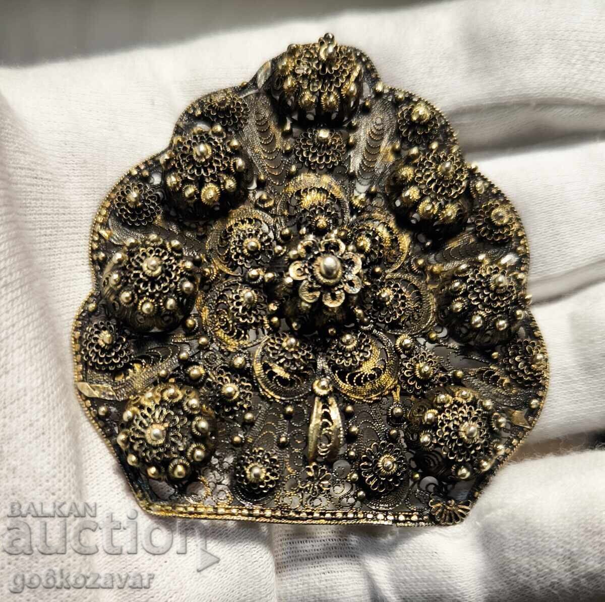 Brooch Over 200 Years Old Filigree! Unique Silver Gold! with price 145.00 BGN | € 74.14 Brooch Over 200 Years Old Filigree! Unique Silver Gold! with price 145.00 BGN | € 74.14