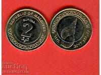 MALDIVE MALDIVE INSULE 2 Rufiyaa emisiune 2017 UNC BIMETALICĂ