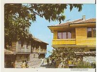 Картичка  България  Несебър Изглед(Стари къщи) 2*