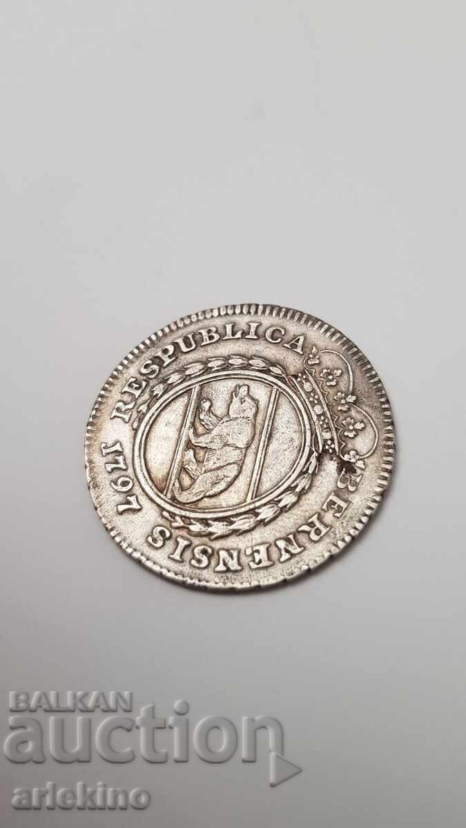 Monedă rară de argint 1/4 Taler 1797, Elveția cu preț 290.00 BGN | € 148.27 Monedă rară de argint 1/4 Taler 1797, Elveția cu preț 290.00 BGN | € 148.27