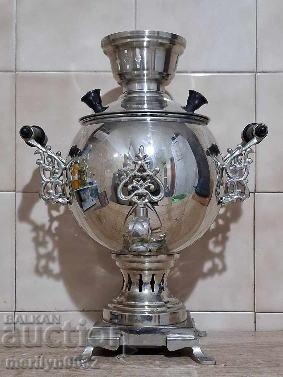 Samovar from the 1960s USSR, teapot, service set