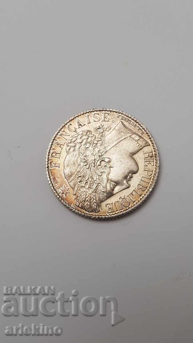 Παράδοση Κορυφαία ποιότητα σπάνιου ασημένιου νομίσματος 1 Φράγκο 1895 Παράδοση Κορυφαία ποιότητα σπάνιου ασημένιου νομίσματος 1 Φράγκο 1895