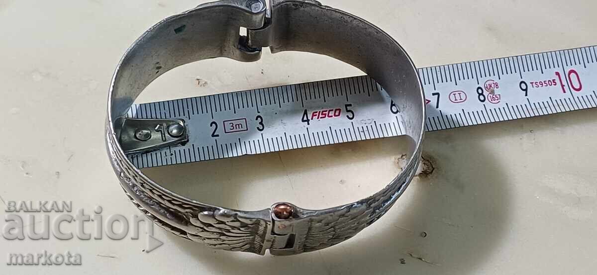 Αναγεννησιακό ασημένιο βραχιόλι - σατσάν - 5