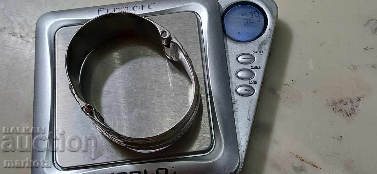 Brățară argint veche - sacean - 6 Brățară argint veche - sacean - 6