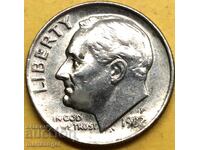 1 δίμη ΗΠΑ 1982 10 λεπτά