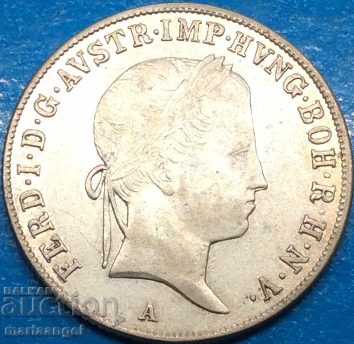 20 kreĭtseri 1841 A - Viena Austria pentru Ungaria Ferdinand argint - 5 20 kreĭtseri 1841 A - Viena Austria pentru Ungaria Ferdinand argint - 5
