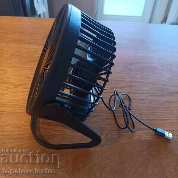 Ventilator de masă USB, 2 viteze, rotație 360° - 5 Ventilator de masă USB, 2 viteze, rotație 360° - 5