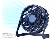 Ventilator de masă USB, 2 viteze, rotație 360°