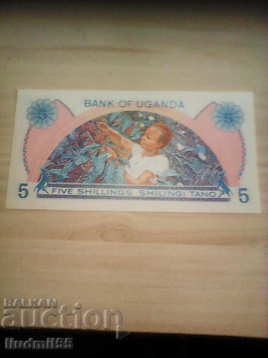 ΟΥΓΚΑΝΤΑ, 5 σελίνια, 1979, UNC με τιμή 4.00 BGN | € 2.05