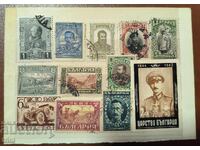 Regatul Bulgariei Lot de timbre poștale