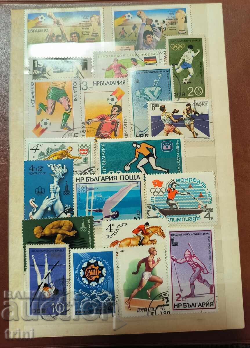 Λοτ γραμματοσήμων αθλητισμού