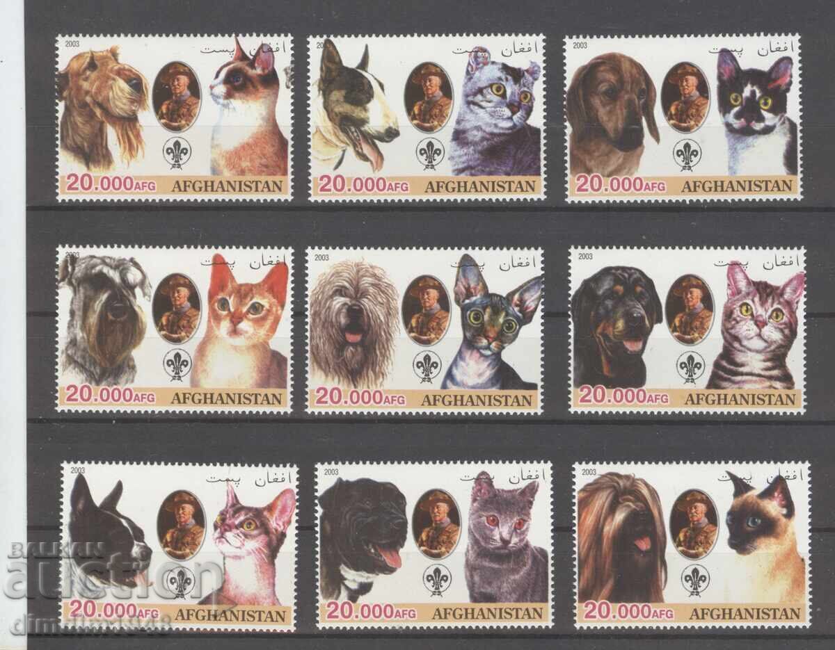 Afganistan - Animale de companie, serie completă, curată cu lipici
