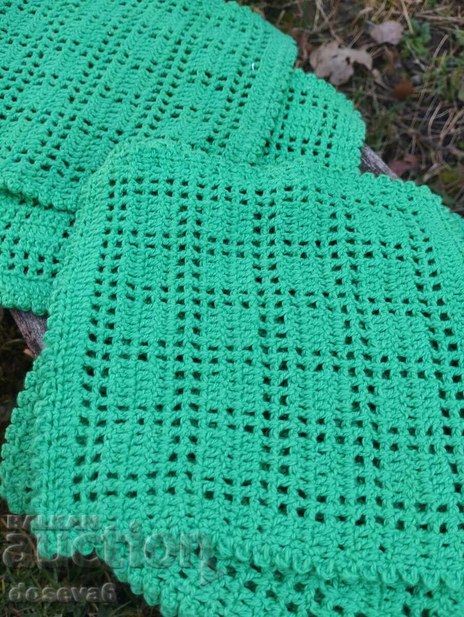 Licitație 7 buc. suporturi de servire croșetate Licitație 7 buc. suporturi de servire croșetate