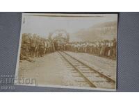 1918 Photo of officers, Blessing of Rubino station, Skopje-Ohrid
