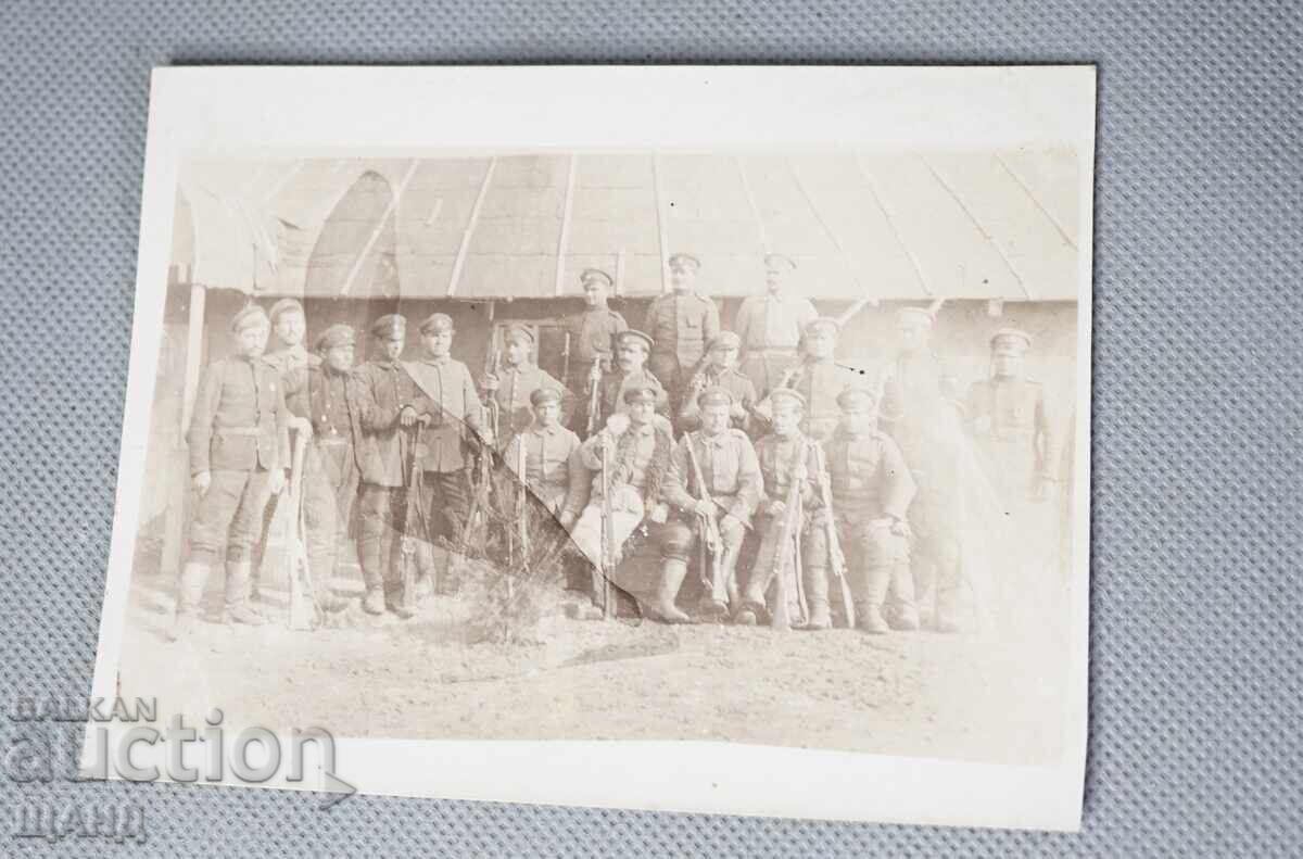 ПСВ  Стара Военна Снимка  офицери униформа пушка