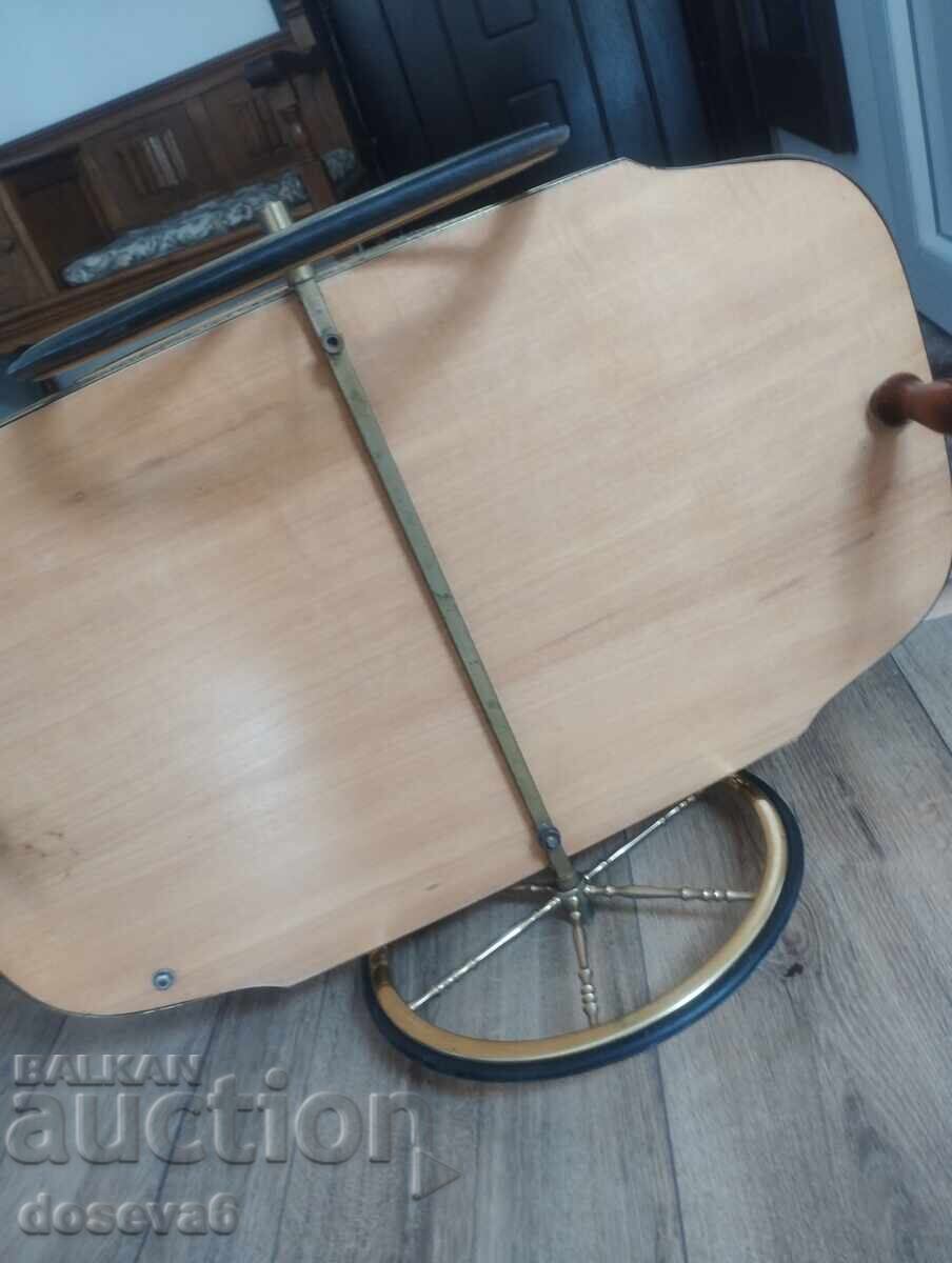 Antique serving cart with inlay - 6 Antique serving cart with inlay - 6