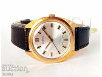 Wostok Vostok - ceas bărbătesc placat cu aur cu bobinare manuală