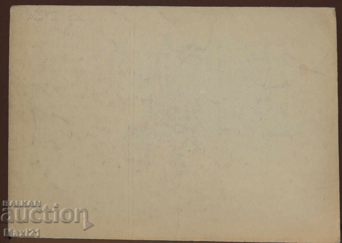 Παλιός πίνακας ακουαρέλα τοπίο γέφυρα - 7