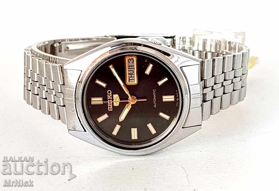 Seiko 5 - self-winding watch, preserved, working with price 160.00 BGN | € 81.81 Seiko 5 - self-winding watch, preserved, working with price 160.00 BGN | € 81.81