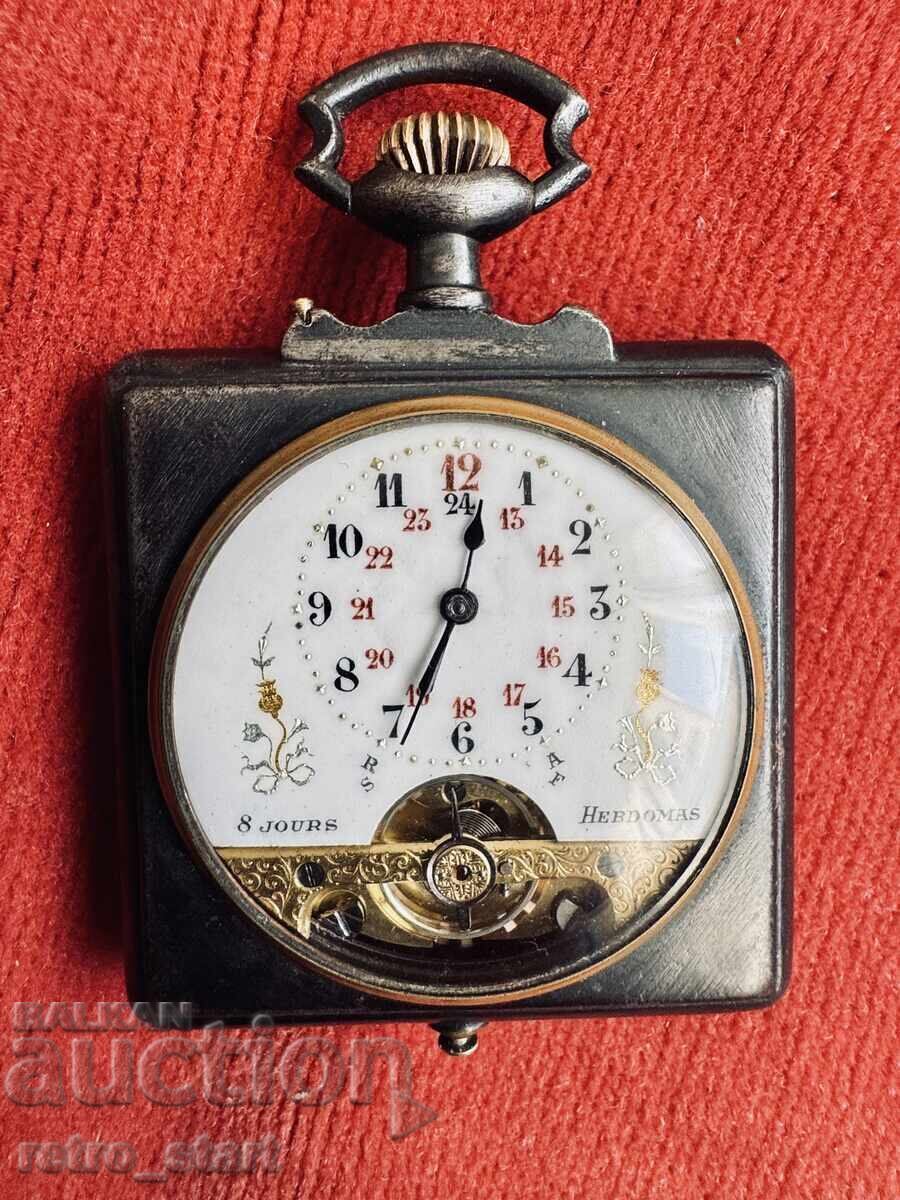 HEBDOMAS Pocket Watch, from 1 st. Read the description