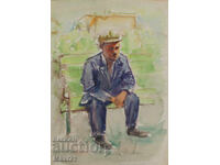 Стара картина мъжки портрет