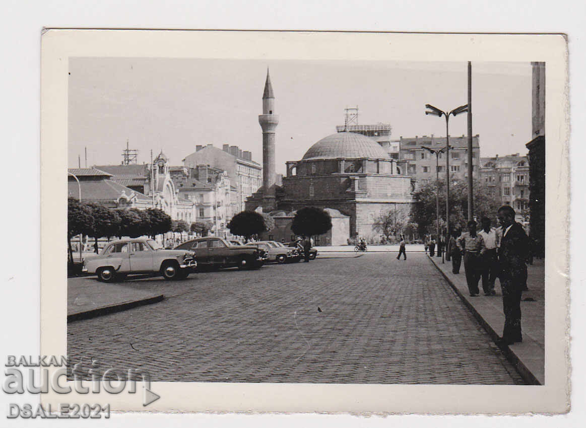 СОФИЯ джамия "Баня Баши"  стара снимка 9x6.4см /79006