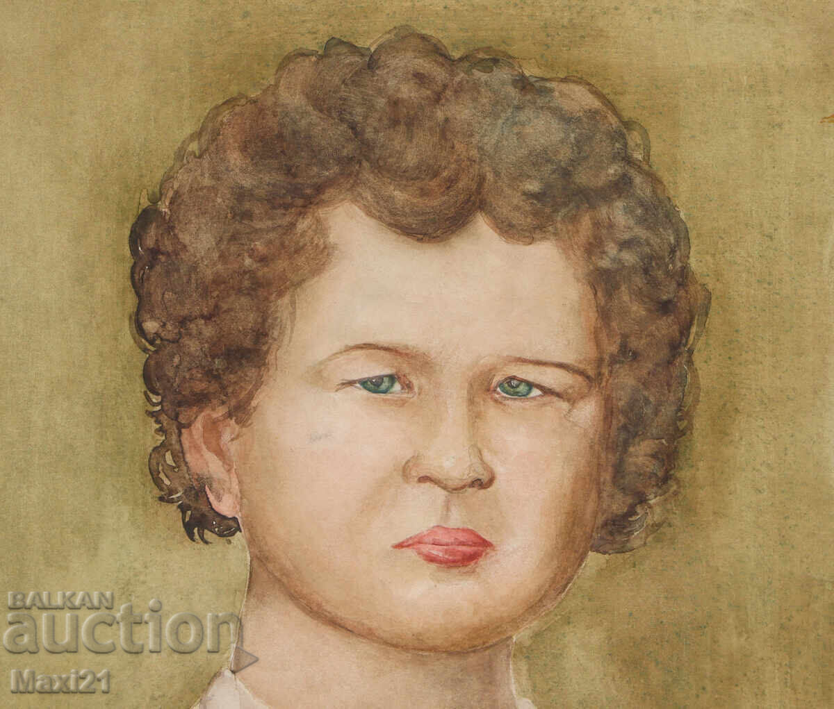 Livrarea Tablou vechi, portret de copil