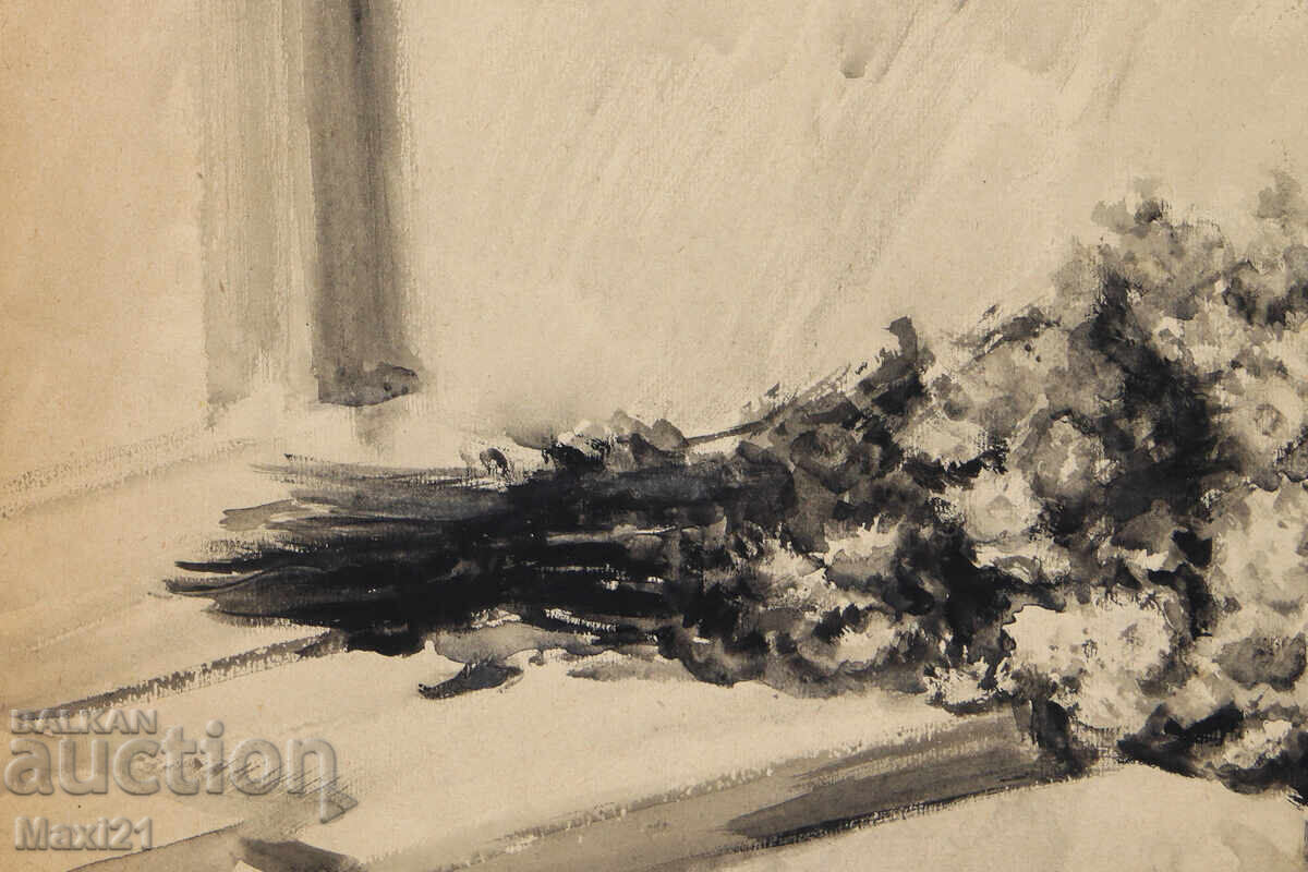 Livrarea Tablou vechi natură statică buchet de flori