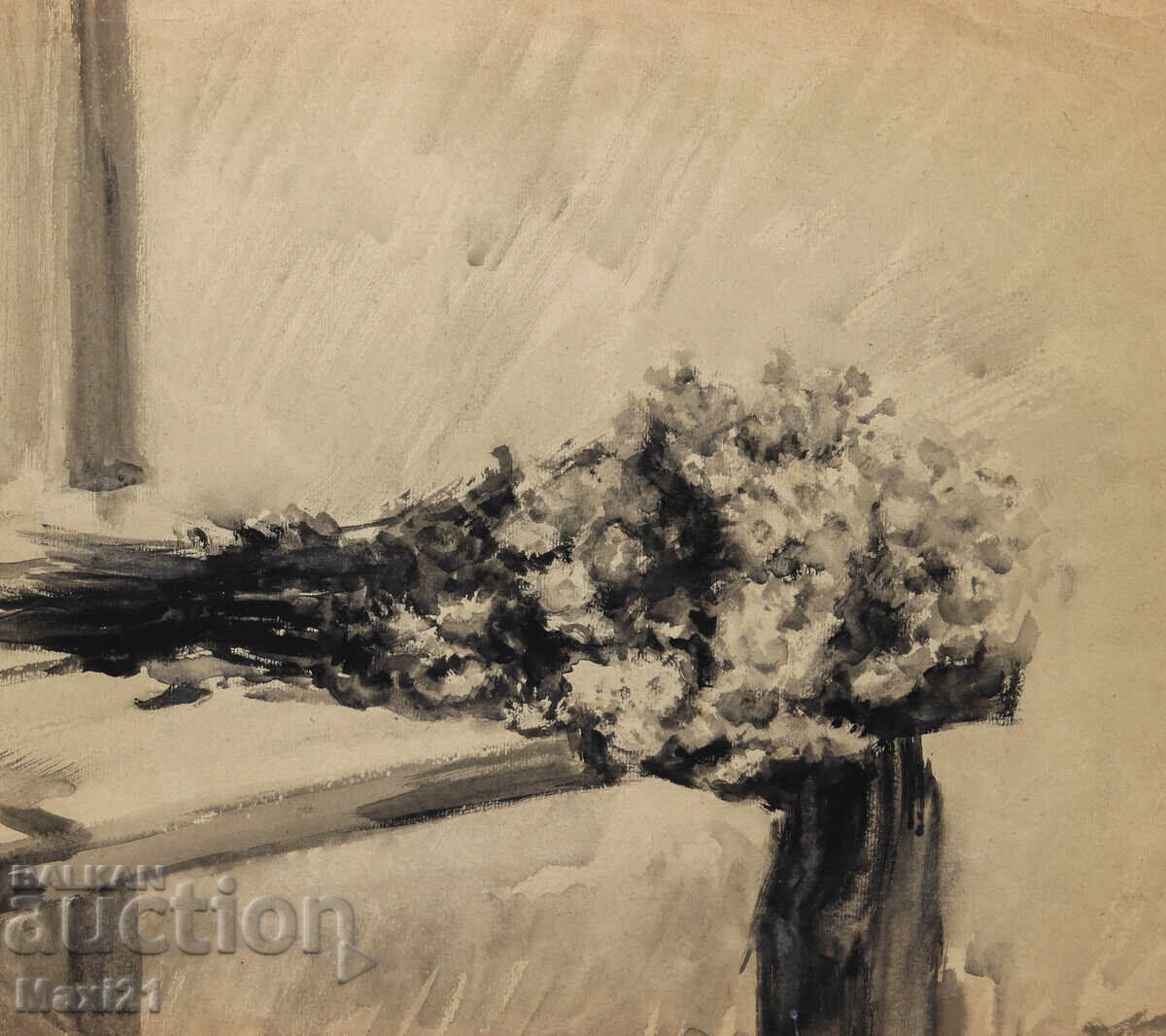 Tablou vechi natură statică buchet de flori - 5