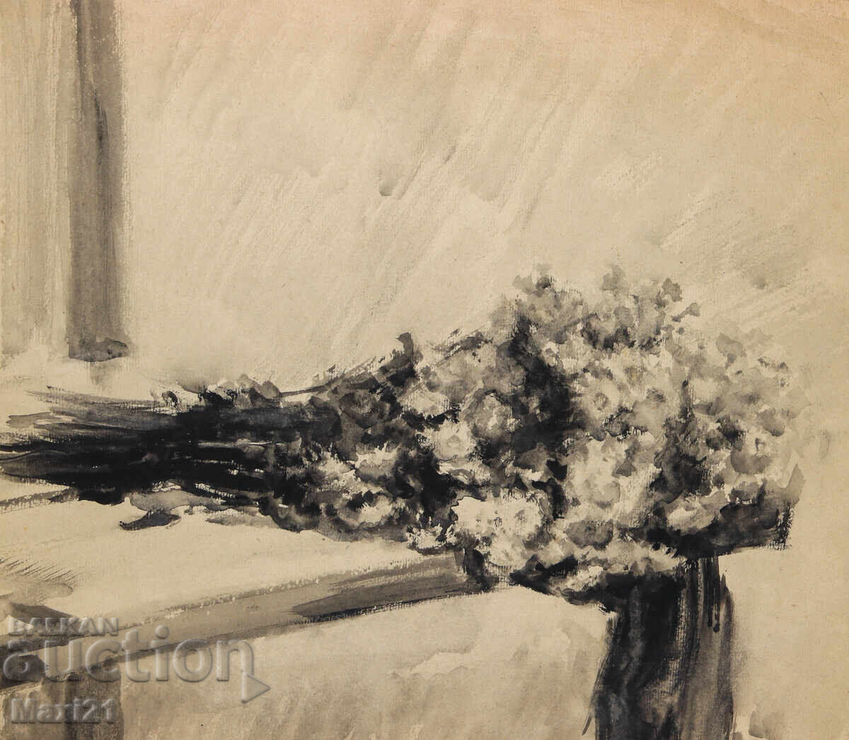 Tablou vechi natură statică buchet de flori - 6