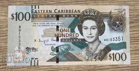 !RADAR! 100 East Caribbean Dollars, 2012-2015, UNC !RADAR! 100 East Caribbean Dollars, 2012-2015, UNC