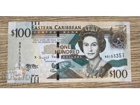 !RADAR! 100 East Caribbean Dollars, 2012-2015, UNC