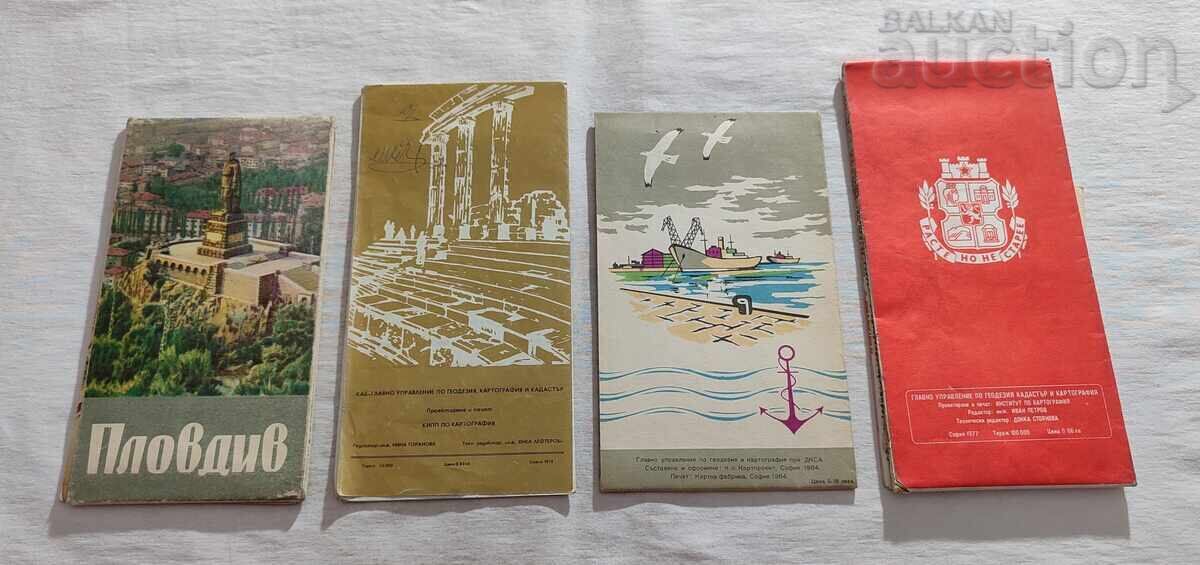БЪЛГАРСКИ ГРАДОВЕ СТАРИ КАРТИ ЛОТ 4 БРОЯ с цена 9.00 лв. | € 4.60 БЪЛГАРСКИ ГРАДОВЕ СТАРИ КАРТИ ЛОТ 4 БРОЯ с цена 9.00 лв. | € 4.60