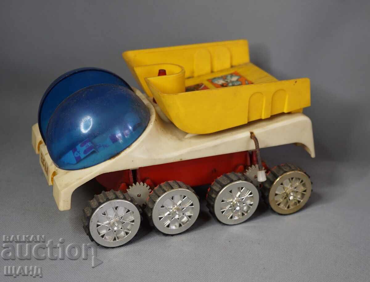 Old Russian plastic toy model Lunokhod (moon rover) on batteries Old Russian plastic toy model Lunokhod (moon rover) on batteries
