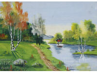 Tablou guaș peisaj fluvial