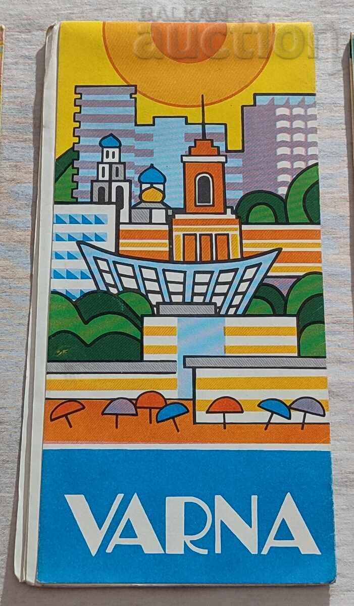 ВАРНА ПЛАН-УКАЗАТЕЛ КАРТА 1980 г. АНГЛИЙСКИ ВАРНА ПЛАН-УКАЗАТЕЛ КАРТА 1980 г. АНГЛИЙСКИ