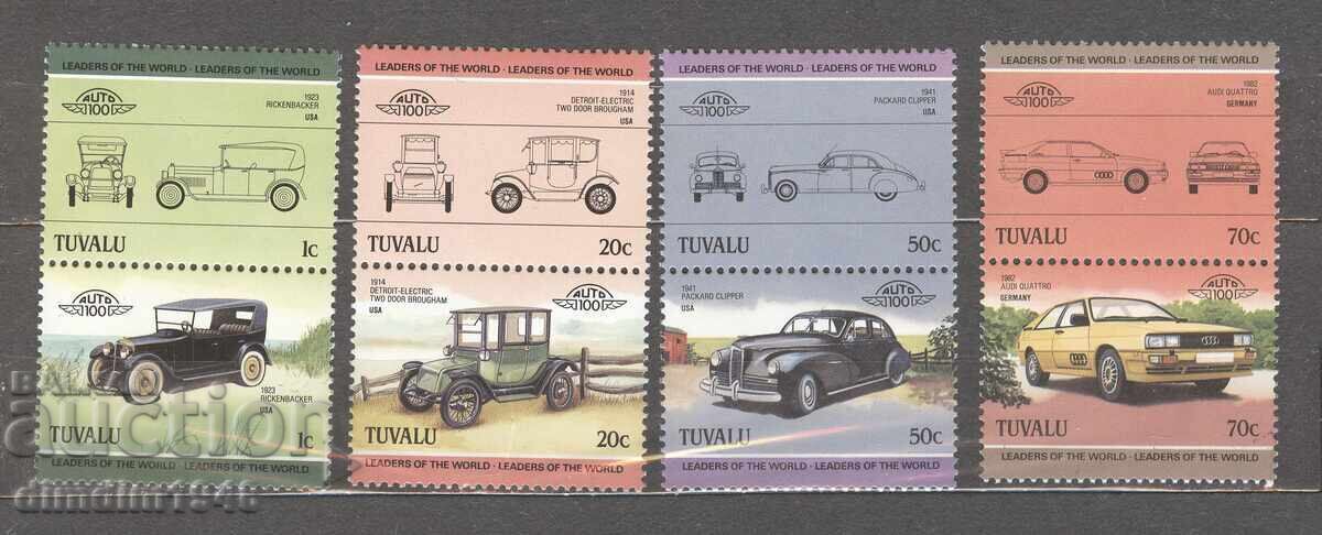 Tuvalu 1985 - Modele de mașini ușoare, serie completă curată