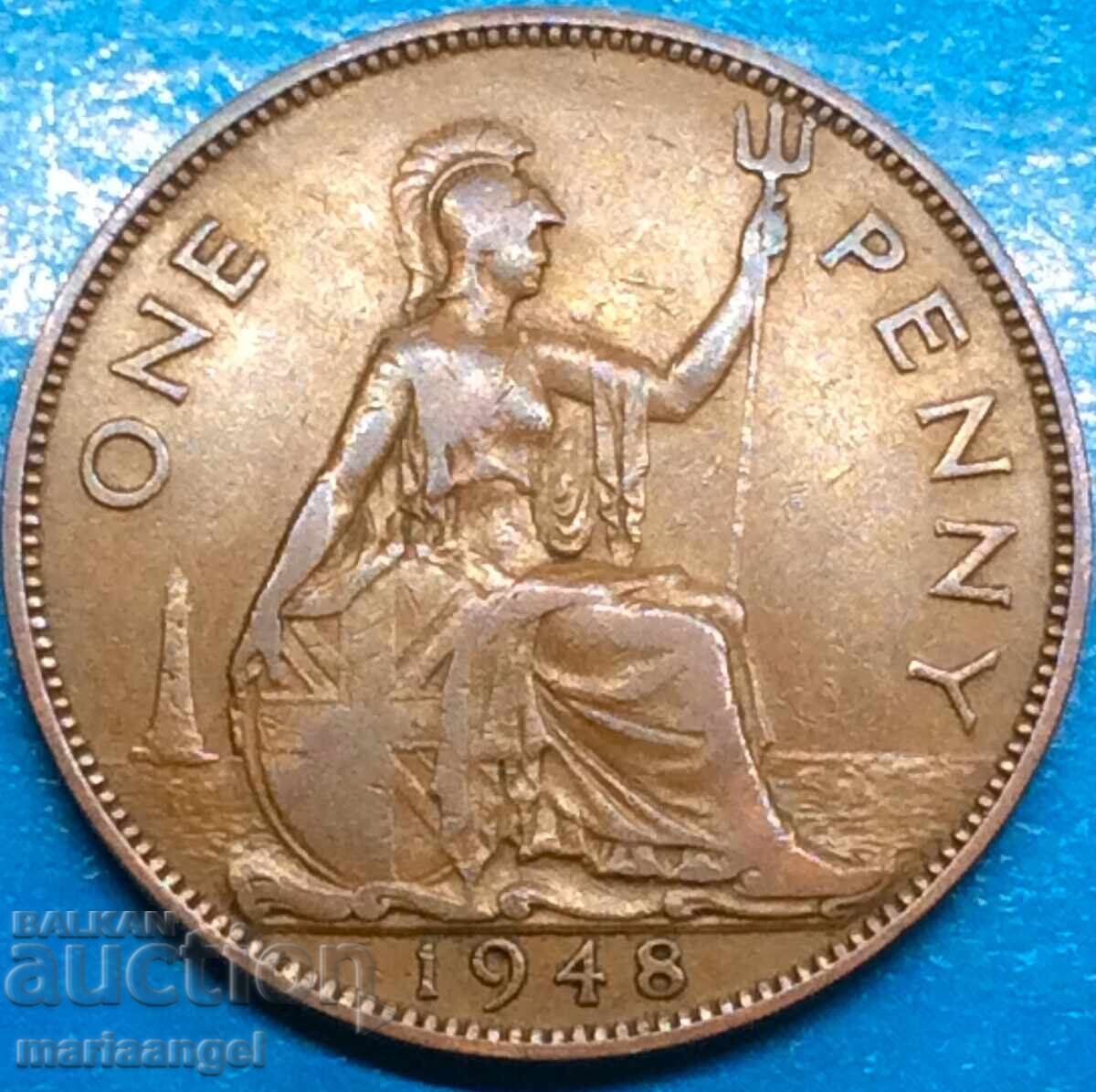 Μεγάλη Βρετανία 1 Penny 1948 George VI Χάλκινο - 5