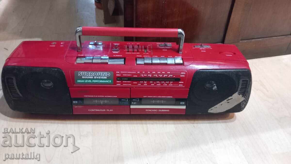 CASSETOFON CU DOUĂ CASETE NOVA