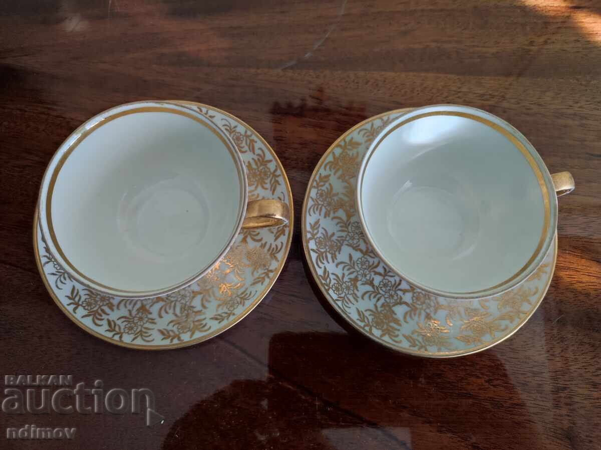 German porcelain, two coffee cups with price 0.01 BGN | € 0.01 German porcelain, two coffee cups with price 0.01 BGN | € 0.01