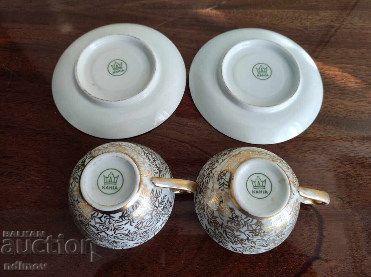Auction German porcelain, two coffee cups Auction German porcelain, two coffee cups