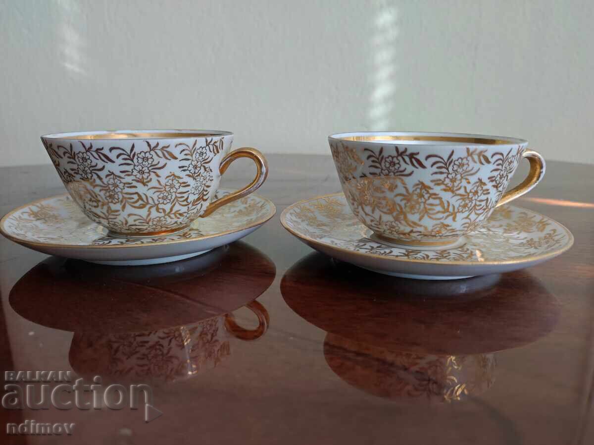 German porcelain, two coffee cups German porcelain, two coffee cups