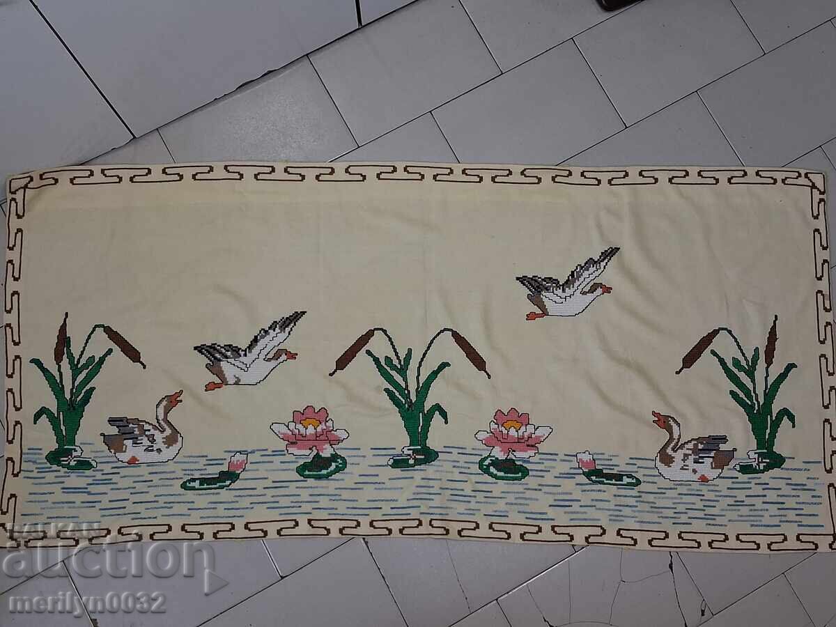 Hand-embroidered carpet costume interior item from the 1940s with price 68.90 BGN | € 35.23