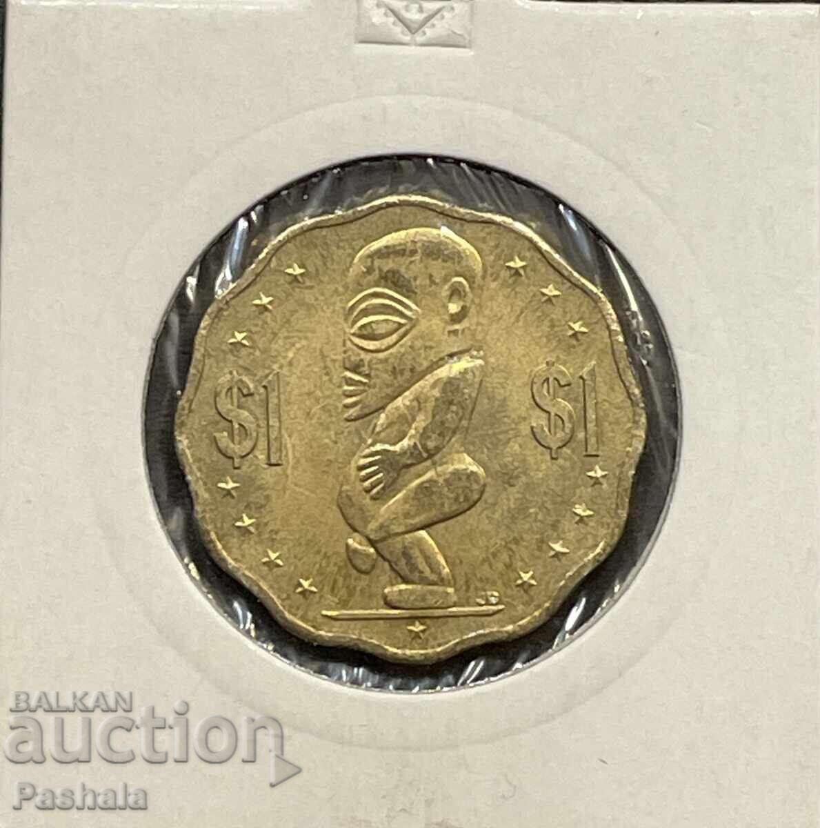 Νήσοι Κουκ 1 δολάριο 2015 Νήσοι Κουκ 1 δολάριο 2015