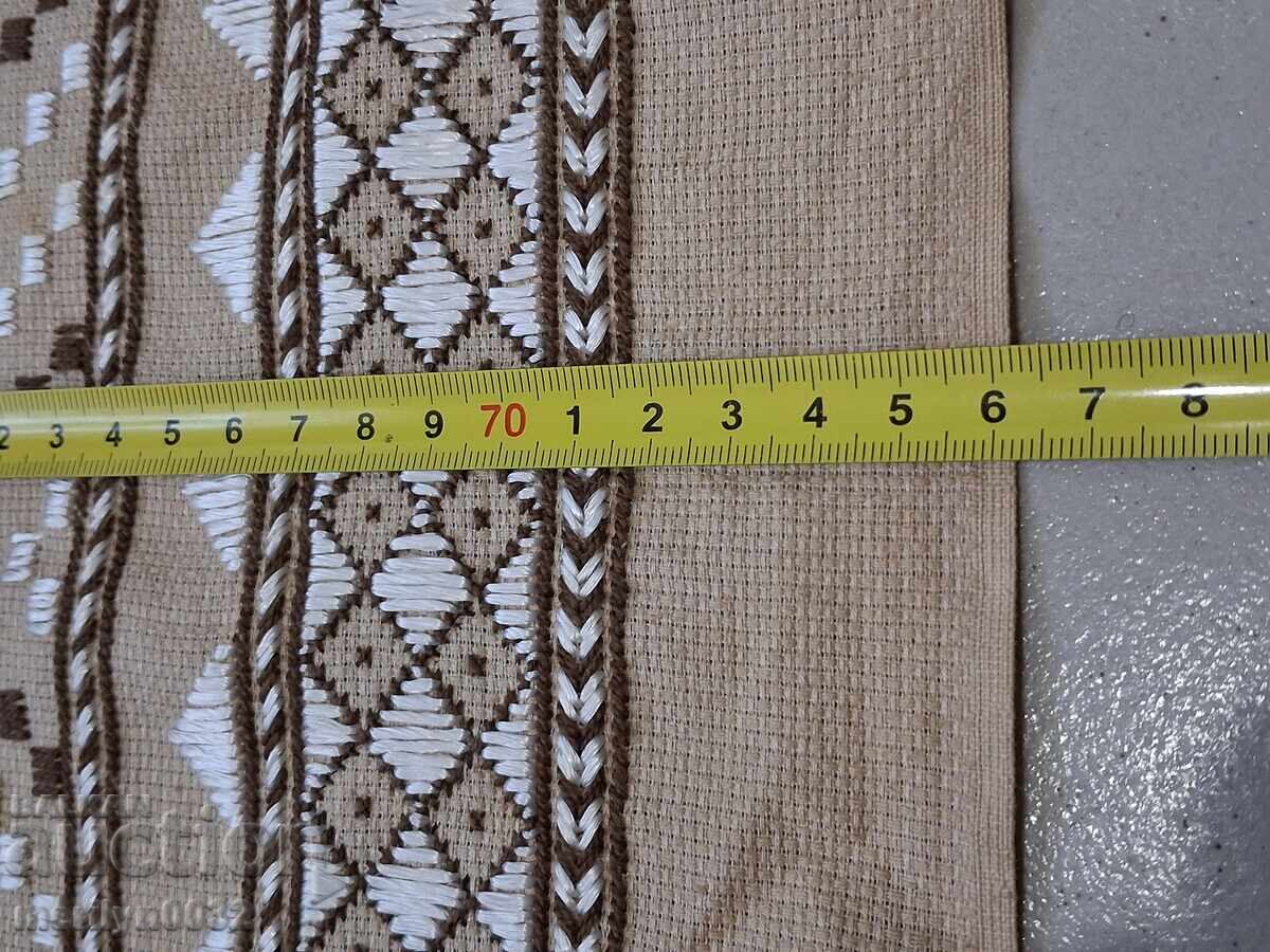 Old embroidered check, tablecloth, milo, Bulgarian embroidery - 5 Old embroidered check, tablecloth, milo, Bulgarian embroidery - 5