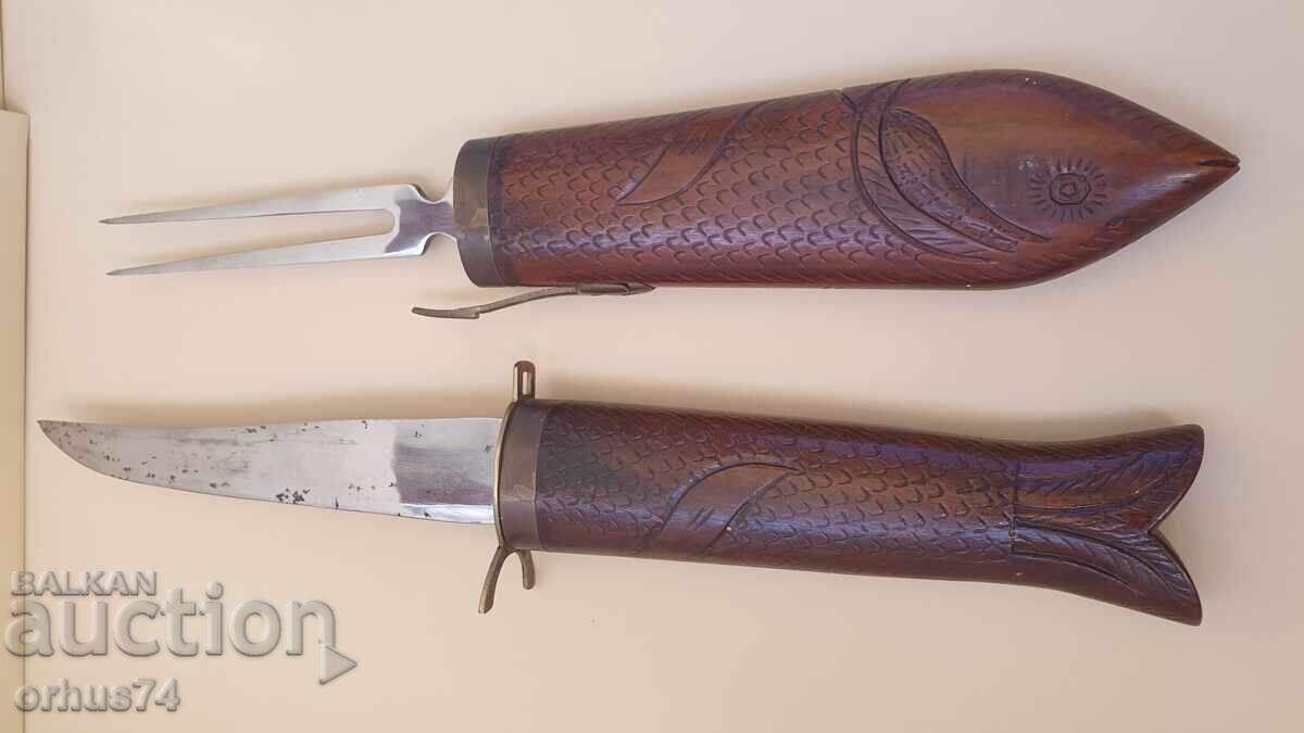 Vintage knife and fork set with price 50.00 BGN | € 25.56 Vintage knife and fork set with price 50.00 BGN | € 25.56